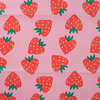 roze rood aardbeien regenjas stof *S