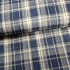 natural beige dark blue checks thick flannel