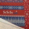 red blue white X-mas - french terry Christmaspannel (68x145cm)