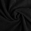 black cotton needle cord stretch fabric