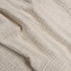 wit-beige natural (melee) linnen katoen uni dikke hydrofiel 3 laags