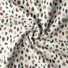 natural beige brown cacao mauve spots print- jersey