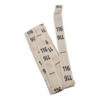 wit (natural / ecru) maatlabels katoen 116 - 10stuks