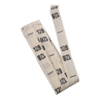 wit (natural / ecru) maatlabels katoen 128 - 10stuks