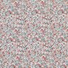 wit (off white) roze-terracotta perzik groen Trendy bloemen - digitaal HYDROFIEL *S