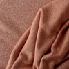 terracotta knitted shine fabric 