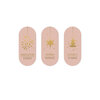 Stickers X-mas Pink & Gold set 3