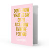 Lots of love double greeting card