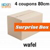 nog 1 - surprise doos - wafel - 4 coupons 80cm (op=op)