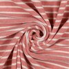oud roze wit strepen streep badstof tricot (babybadstof) *S