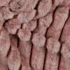 old pink stripes faux fur