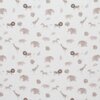 off white beige taupe leaves and safari  wild animals digital stretch toweling fabric