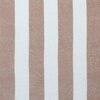 off white cacao stripes stretch toweling fabric
