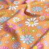 oranje blauw wit geel roze Daisy FlowerPower Bloemen tricot *S