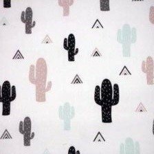 wit zwart grijs mint taupe kaktus pastel katoen
