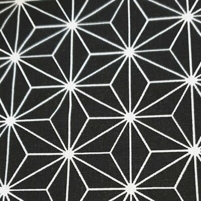 black white geo figure