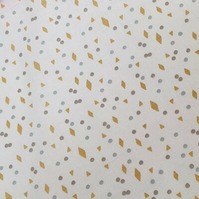 wit mint geel (soft oker) grijs wieber & stipjes katoen