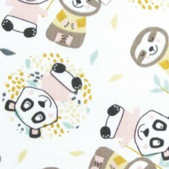white pink black panda forrest animals