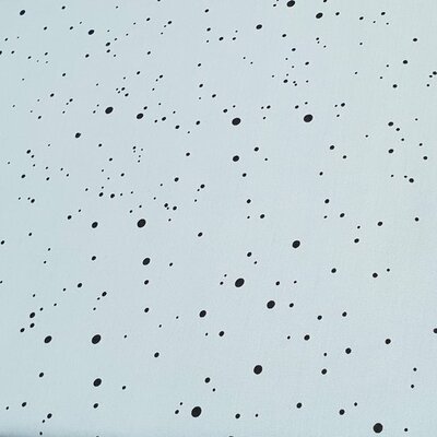 groen (vintage) zwart confetti poplin katoen