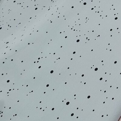 grijs zwart confetti poplin katoen