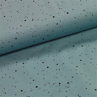 groen (zee) zwart confetti - tricot