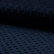 blauw (donker) minky noppenfleece (op=op)