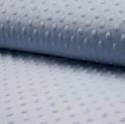 blauw (jeans licht) minky noppenfleece (op=op)