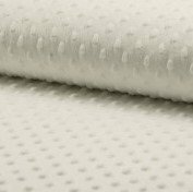 wit (off white) minky noppenfleece