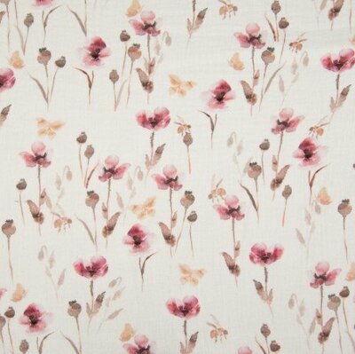 off white Marsala flowers digitale hydrophilic