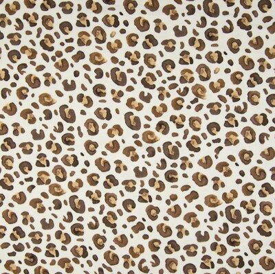 wit (off white) bruin camel luipaard print aquarel - tricot