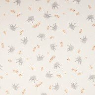 wit camel grijs takjes & mini olifantjes digitaal poplin katoen (op=op)