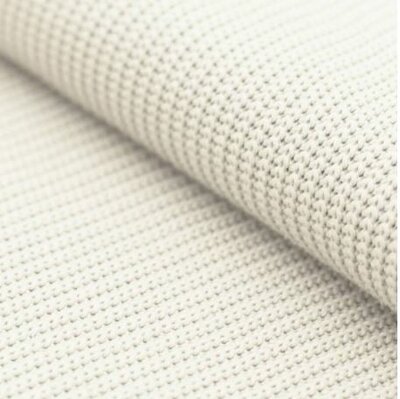 wit (off white) katoen gebreide stof (op=op)