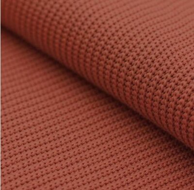 terracotta katoen gebreide stof (op=op)