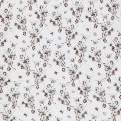 wit (off white) bruin beige kiezel katoenplant bloem digitaal HYDROFIEL