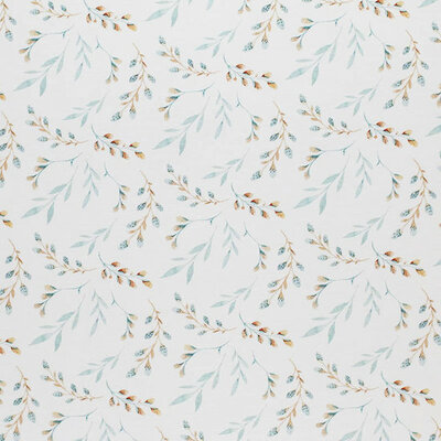 wit (off white) camel mint (zee groen) Wilgen Takjes digitaal poplin katoen