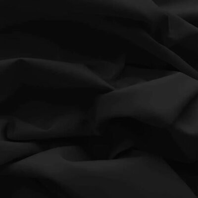 black popeline cotton