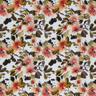 wit (off white) perzik oranje olijf groen appelboom bloesem - digitaal tricot (op=op)