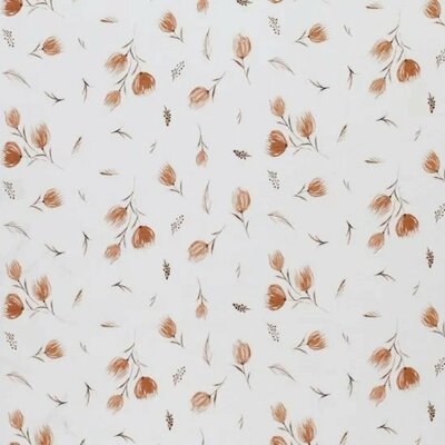 off white peach brandy tulip flowers digital jersey