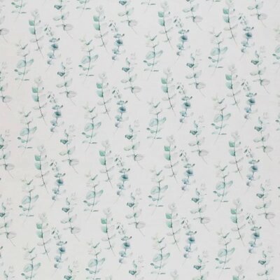 off white green mini eucalyptus leaves digital jersey