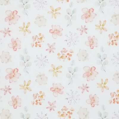 off white  hand painted flowers digital jersey