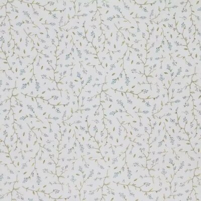 wit (off white) olijf groen blauwe bosbessen bloemen - digitaal tricot
