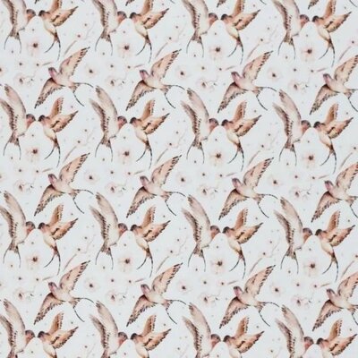 wit (off white) cognac bruin camel kussende zwaluw - digitaal tricot