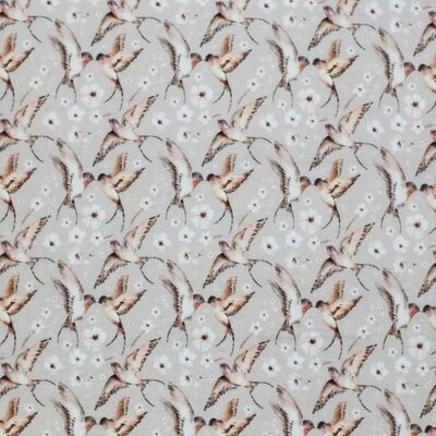 beige (taupe) camel off white bruin kussende zwaluw - digitaal tricot