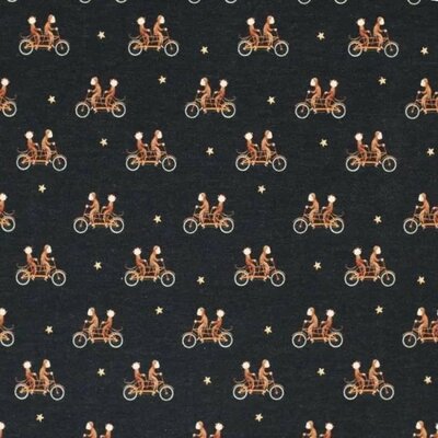 black brown brandy peach monkey on bike digital jersey