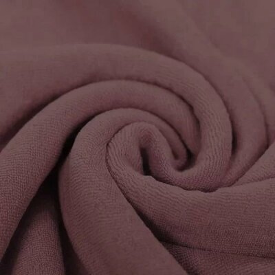 mauve (oud) uni badstof tricot (babybadstof)