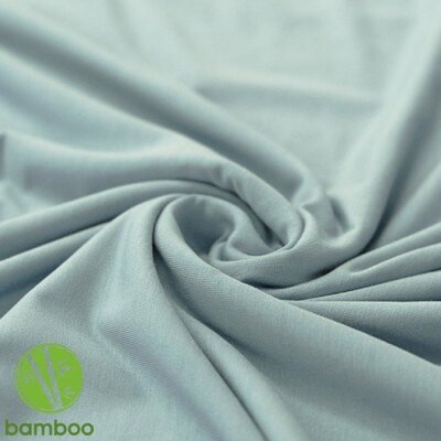 groen (zee mint) uni - BAMBOE tricot (op=op)