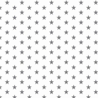 wit grijs middel ster poplin katoen