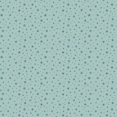 groen (mint) glitter sterretje poplin katoen