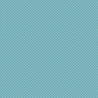 zee groen (saffier) wit klein stipjes poplin katoen (op=op)