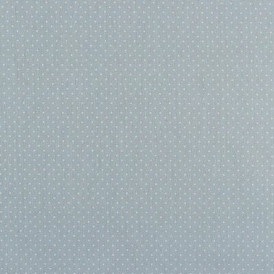 blauw (licht ijs) wit klein stipje poplin katoen (op=op)